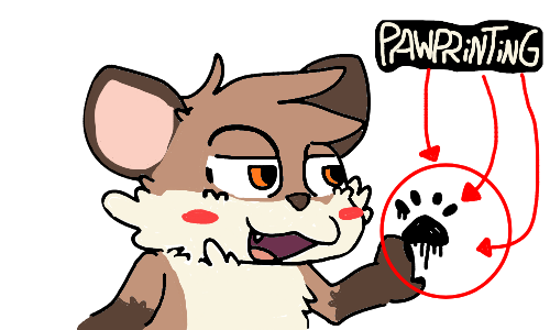Pawprint by rabbit